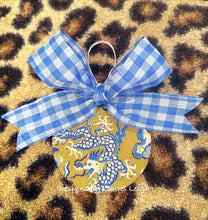 Load image into Gallery viewer, Chinoiserie Ornaments - Blue White Gold Dragon - Chinoiserie jewelry