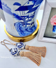 Load image into Gallery viewer, Chinoiserie Decorative Tassel Silver or Gold - Chinoiserie jewelry