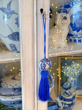 Load image into Gallery viewer, Chinoiserie Decorative Tassel Royal Blue - Chinoiserie jewelry