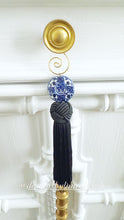 Load image into Gallery viewer, Chinoiserie Decorative Tassel Black - Chinoiserie jewelry
