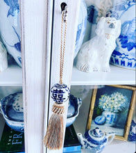 Load image into Gallery viewer, Silver or Gold Decorative Chinoiserie Tassel - Chinoiserie jewelry