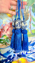 Load image into Gallery viewer, Chinoiserie Decorative Tassel Royal Blue - Chinoiserie jewelry