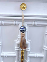 Load image into Gallery viewer, Silver or Gold Decorative Chinoiserie Tassel - Chinoiserie jewelry