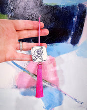 Load image into Gallery viewer, Chinoiserie Peony Decorative Tassel Ornament - Chinoiserie jewelry