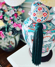 Load image into Gallery viewer, Decorative Green Chinoiserie Tassel - Chinoiserie jewelry