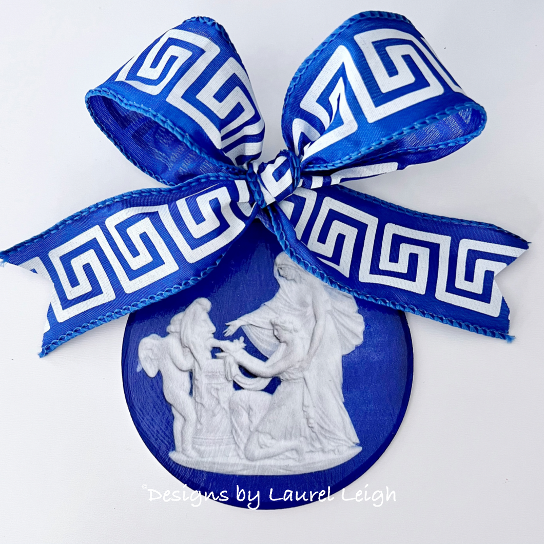 Royal Blue & White Wedgwood Ornament - Chinoiserie jewelry