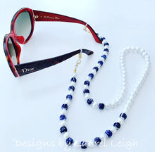 Load image into Gallery viewer, Chinoiserie Chic Pearl Eyeglass / Sunglass / Mask Holder / Lanyard Chain / Necklace -2 Styles - Ginger jar