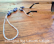 Load image into Gallery viewer, Chinoiserie Ginger Jar & Pearl Eyeglass / Sunglass / Mask Holder / Lanyard Chain / Necklace - 3 Styles - Ginger jar