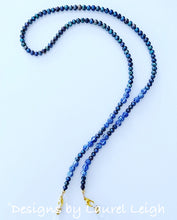 Load image into Gallery viewer, Chinoiserie Chic Peacock Pearl Eyeglass / Sunglass / Mask Holder / Lanyard Chain / Necklace - Ginger jar