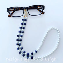 Load image into Gallery viewer, Chinoiserie Chic Pearl Eyeglass / Sunglass / Mask Holder / Lanyard Chain / Necklace -2 Styles - Ginger jar