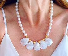 Load image into Gallery viewer, Baroque Pearl Statement Necklace - Adjustable - Ginger jar