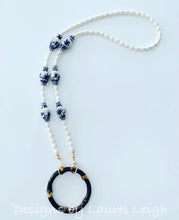 Load image into Gallery viewer, Chinoiserie Ginger Jar & Bamboo Eyeglass / Sunglass / Mask Holder / Lanyard Chain / Necklace - Ginger jar