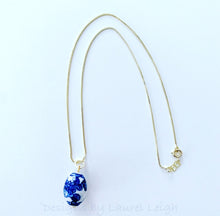Load image into Gallery viewer, Dainty Gold Filled Chinoiserie Vintage Bead Necklace - Ginger jar