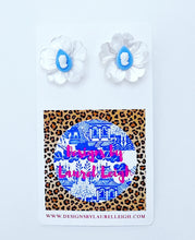 Load image into Gallery viewer, Wedgwood Blue Cameo & Pearl Studs - Chinoiserie jewelry
