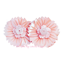 Load image into Gallery viewer, Pink & White Pearl Flower Studs - Chinoiserie jewelry