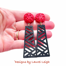 Load image into Gallery viewer, Chinoiserie Chippendale Earrings - Chinoiserie jewelry