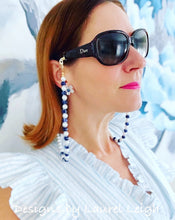 Load image into Gallery viewer, Chinoiserie Chic Pearl Eyeglass / Sunglass / Mask Holder / Lanyard Chain / Necklace -2 Styles - Ginger jar