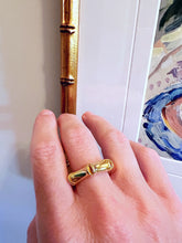 Load image into Gallery viewer, Gold Bamboo Ring - Chinoiserie jewelry