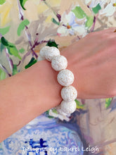 Load image into Gallery viewer, Chunky Ivory Turquoise Beaded Statement Bracelet - Ginger jar