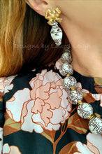 Load image into Gallery viewer, Chinoiserie Chunky Double Happiness Statement Necklace - Chocolate Brown - Ginger jar