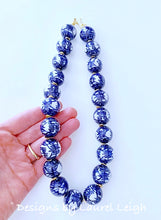 Load image into Gallery viewer, Blue & White Chinoiserie Necklace - Ginger jar