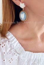 Load image into Gallery viewer, Wedgwood Blue & White Cameo Earrings - 6 Styles - Ginger jar