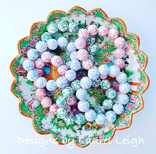 Load image into Gallery viewer, Green Chinoiserie Floral Bracelet - Chinoiserie jewelry