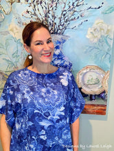 Load image into Gallery viewer, Wedgwood Blue Floral Cameo Earrings - Chinoiserie jewelry
