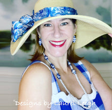 Load image into Gallery viewer, Chinoiserie Ginger Jar Bow Statement Earrings - Blue & White - 3 Styles - Ginger jar