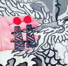 Load image into Gallery viewer, Chinoiserie Chippendale Earrings - Chinoiserie jewelry