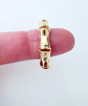 Load image into Gallery viewer, Gold Bamboo Ring - Chinoiserie jewelry