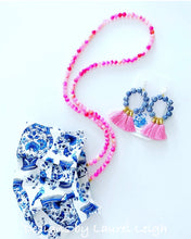Load image into Gallery viewer, Pink Jade Gemstone Eyeglass / Sunglass / Mask Holder / Lanyard Chain / Necklace - Ginger jar