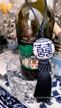 Load image into Gallery viewer, Decorative Blue & White Chinoiserie Tassel - Chinoiserie jewelry