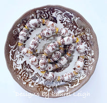 Load image into Gallery viewer, Chinoiserie Ginger Jar Beaded Bracelet - Brown & White - Ginger jar