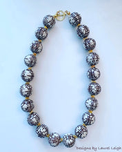 Load image into Gallery viewer, Chinoiserie Chunky Double Happiness Statement Necklace - Chocolate Brown - Ginger jar