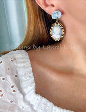 Load image into Gallery viewer, Wedgwood Blue & White Cameo Earrings - 6 Styles - Ginger jar