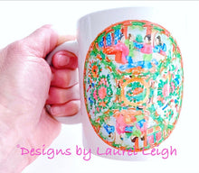 Load image into Gallery viewer, Rose Medallion Watercolor Coffee Mug - 2 Designs - Ginger jar