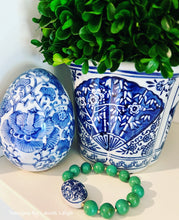 Load image into Gallery viewer, Green Turquoise Chinoiserie Bracelet - Chinoiserie jewelry