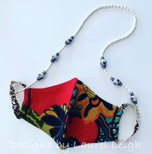 Load image into Gallery viewer, Chinoiserie Ginger Jar & Bamboo Eyeglass / Sunglass / Mask Holder / Lanyard Chain / Necklace - Ginger jar