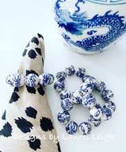 Load image into Gallery viewer, Chinoiserie Beaded Napkin Rings - Set of 4 - Ginger jar