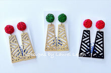 Load image into Gallery viewer, Chinoiserie Chippendale Earrings - Chinoiserie jewelry