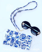 Load image into Gallery viewer, Chinoiserie Ginger Jar Gemstone Eyeglass / Sunglass / Mask Holder / Lanyard Chain / Necklace - Ginger jar