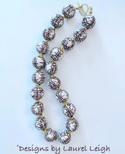 Load image into Gallery viewer, Chinoiserie Chunky Double Happiness Statement Necklace - Chocolate Brown - Ginger jar
