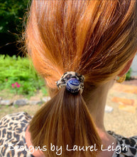 Load image into Gallery viewer, Chinoiserie Elastic Hair Ties- Set of 3 - Leopard Print - Ginger jar