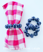 Load image into Gallery viewer, Chinoiserie Beaded Napkin Rings - Set of 4 - Ginger jar