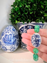 Load image into Gallery viewer, Green Turquoise Chinoiserie Bracelet - Chinoiserie jewelry