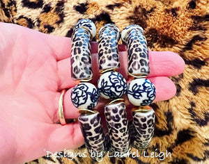 Acrylic Chinoiserie Leopard Bracelet - 2 Styles - Chinoiserie jewelry