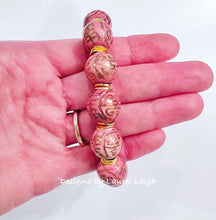 Load image into Gallery viewer, Pink & Gold Chinoiserie Bracelet - Chinoiserie jewelry
