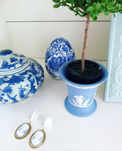 Load image into Gallery viewer, Wedgwood Blue & White Cameo Earrings - 6 Styles - Ginger jar