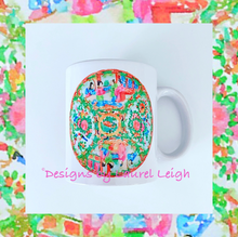 Load image into Gallery viewer, Rose Medallion Watercolor Coffee Mug - 2 Designs - Ginger jar